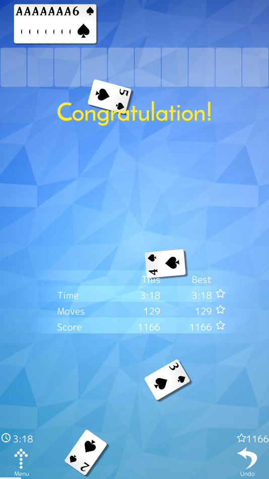 #3. Simple-SpiderSolitaire (iOS) 由: KENTA OKAMURA