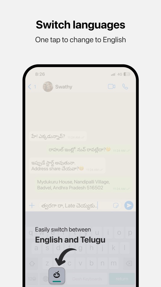 #3. Desh Telugu Keyboard (iOS) Podle: ClusterDev Technologies Private Limited