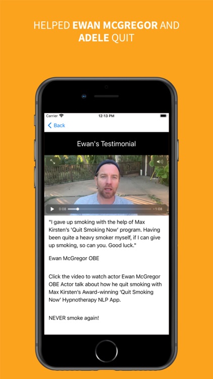 Quit Smoking NOW: Max Kirsten