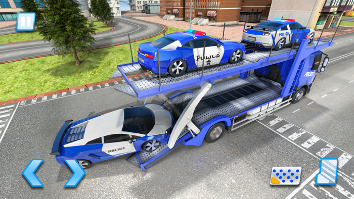 US City Police Car Transporter