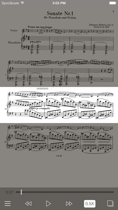 Screenshot #2 pour Brahms Violin Sonatas