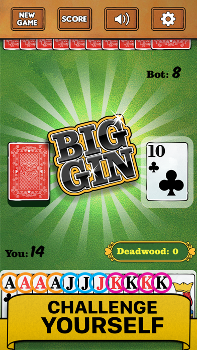 Gin Rummy Card Game Classic Screenshot