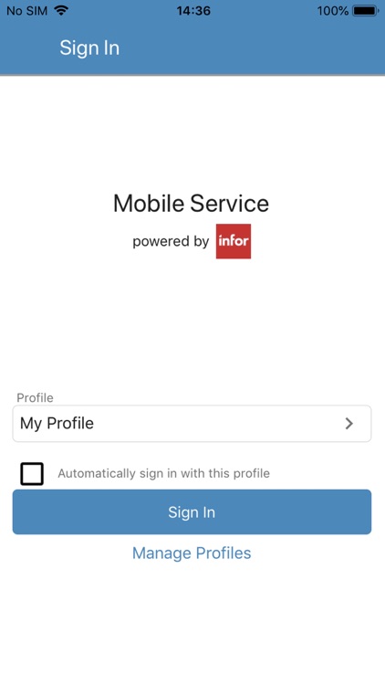Infor LN Mobile Service