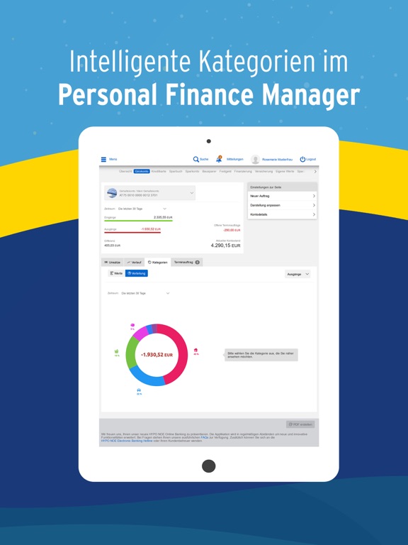 Screenshot #6 pour HYPO NOE 24/7 Internetbanking