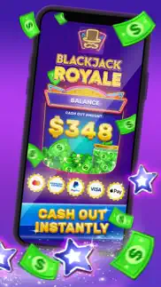 blackjack royale - win money iphone screenshot 2