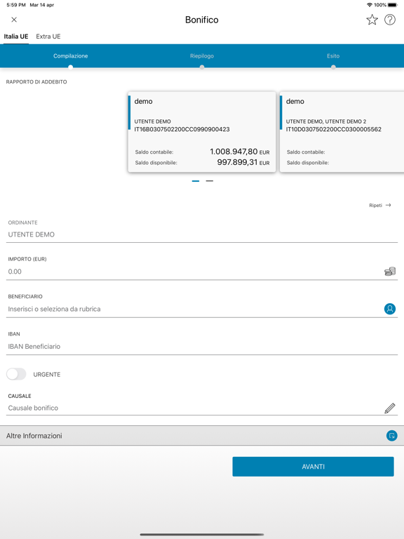 AZZOAGLIO iPad screenshot 4 - Finance app