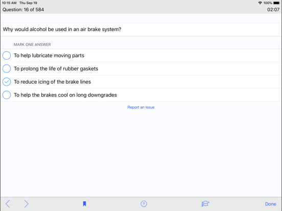 Massachusetts CDL Test Prep iPad screenshot