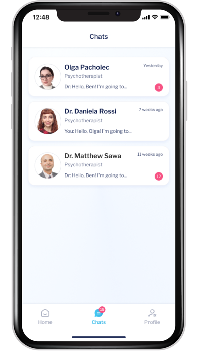 Therapy App Screenshot
