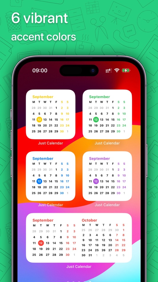 #5. Calendar. Simple Calendars (macOS) 由: Vitaly Kuz'menko