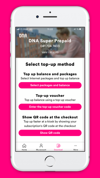 DNA Prepaid Screenshot