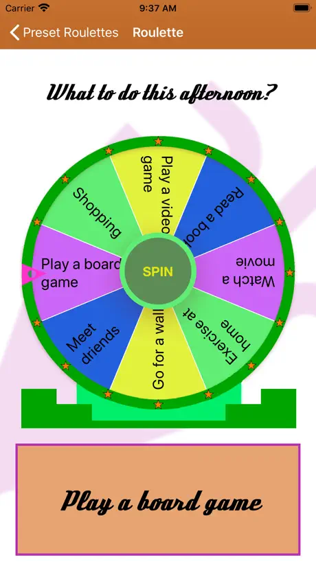 Spin The Wheel Decision Maker