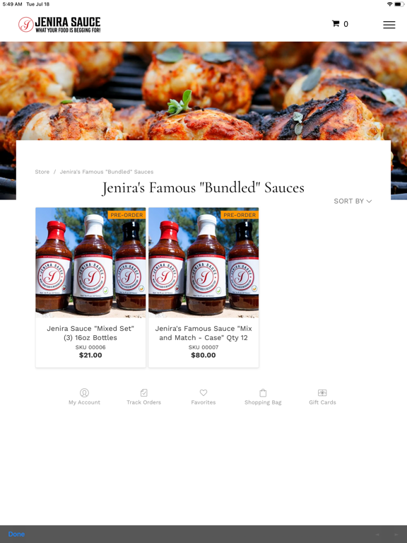 Jenira's Famous iPad screenshot 4 - Food & Drink app