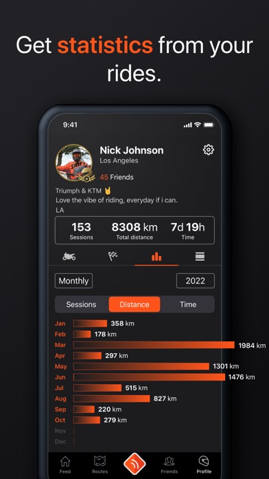 Detecht - Motorcycle App & GPS Screenshot