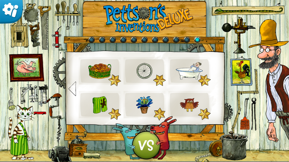 #1. Pettson's Inventions Deluxe (iOS) Podle: Filimundus AB