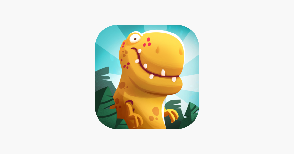 Dinosaur cartoon jogar um jogo