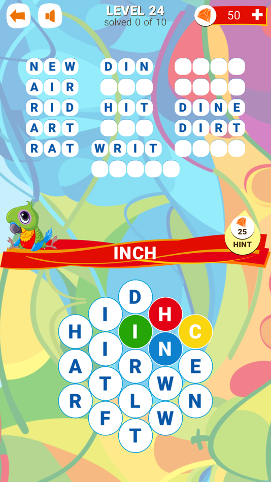 #6. Words in Color! (iOS) 由: Second Gear Games