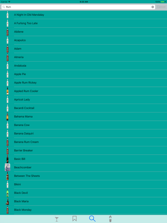 iDrinx iPad screenshot 1 - Food & Drink app