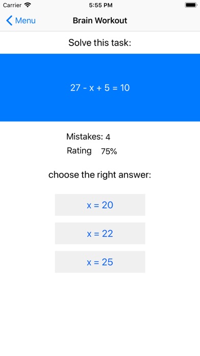 Screenshot #2 pour Math Game + Brain Training Pro