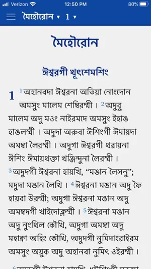 Manipuri Bible screenshot 1