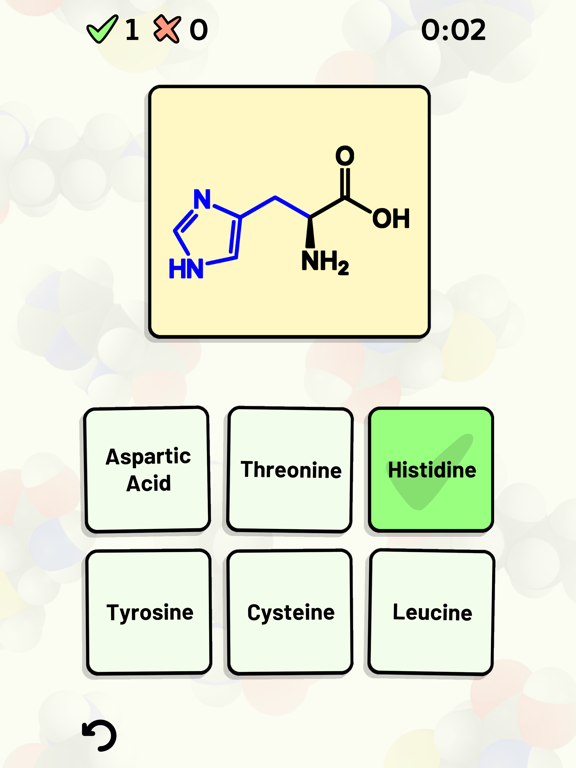 Amino Acid Quiz iPad screenshot 5 - Education app