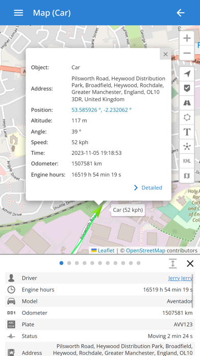 GPS Server Mobile Screenshot