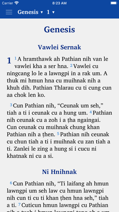 Hakha Bible Thiang Screenshot