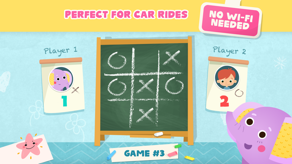 #3. Tic Tac Toe 2 player XO (iOS) Podle: Kids Academy Co apps: Preschool & Kindergarten Learning Kids Games, Educational Books, Free Songs