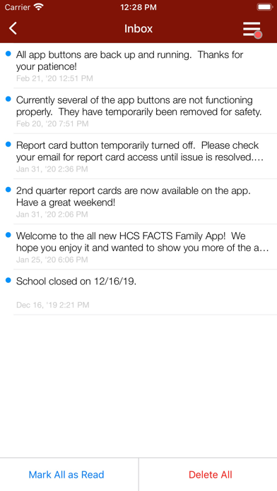 Harford Christian School FACTS Screenshot