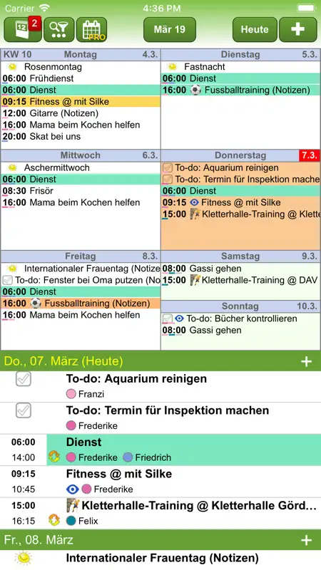 FAMANICE – Familienkalender screenshot 4 of 10
