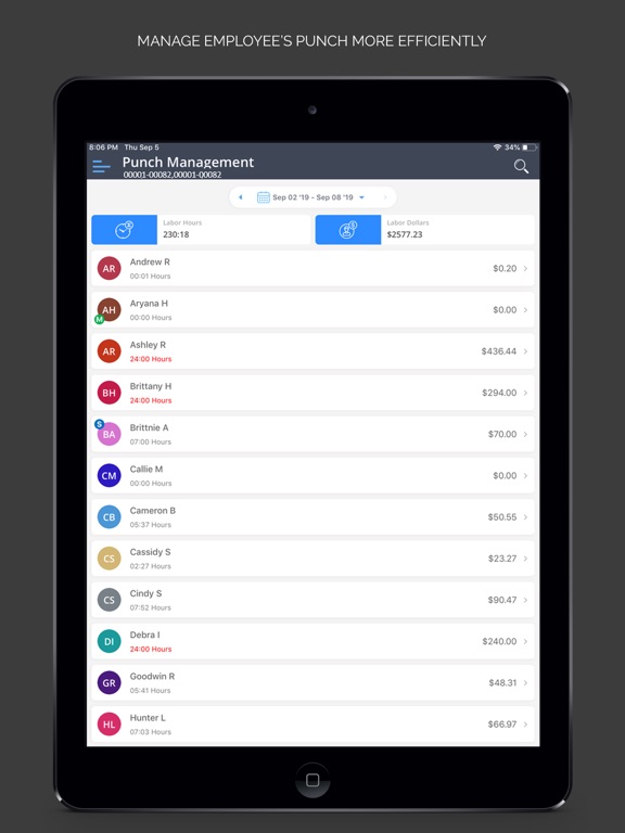 Altametrics Clock iPad screenshot 4 - Business app