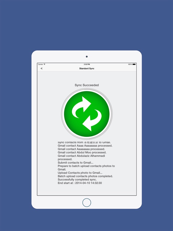 Contacts Sync, Backup & Clean iPad screenshot 5 - Utilities app