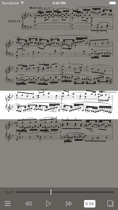 Bach Partitas - SyncScore Screenshot