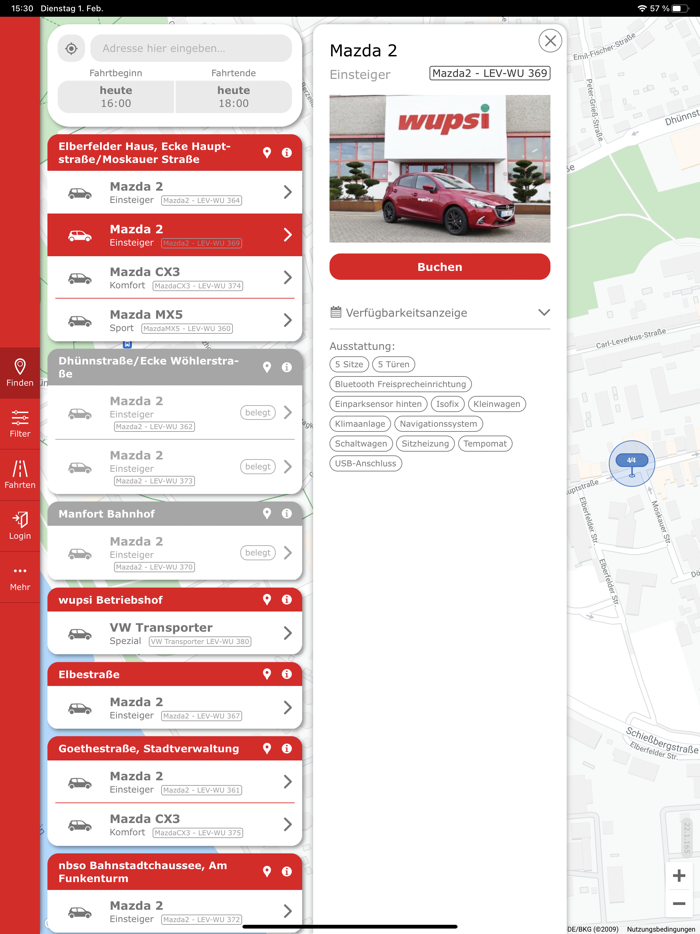 wupsiCar - Carsharing