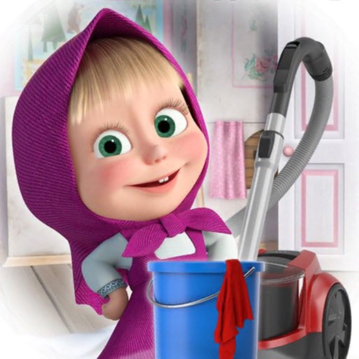 Masha and Bear Clean House icon