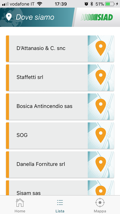 SIAD dove siamo Screenshot