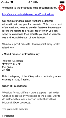 Fractions Calculator Lite screenshot 2