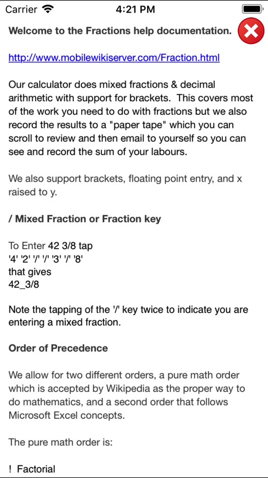 #2. Fractions Calculator Lite (iOS) 来自: Corporate Smalltalk Consulting Ltd