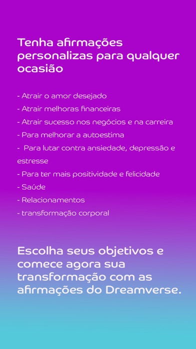 Dreamverse: Afirmações Diárias Screenshot