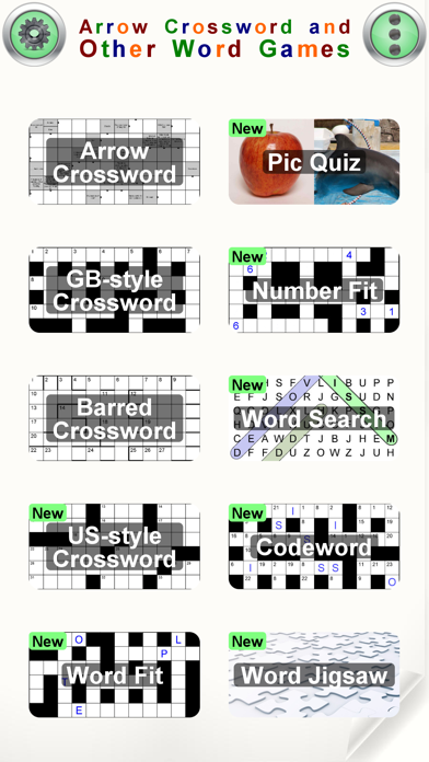 Arrow Crossword & Other Games Screenshot