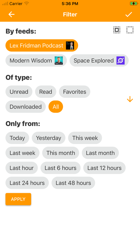 #6. RSS Reader Offline | Podcast (iOS) By: Niklas Baudy