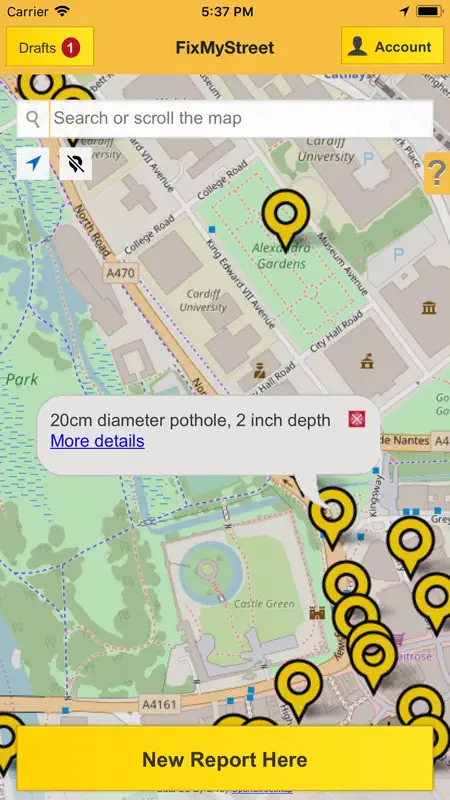 FixMyStreet screenshot 1 of 6