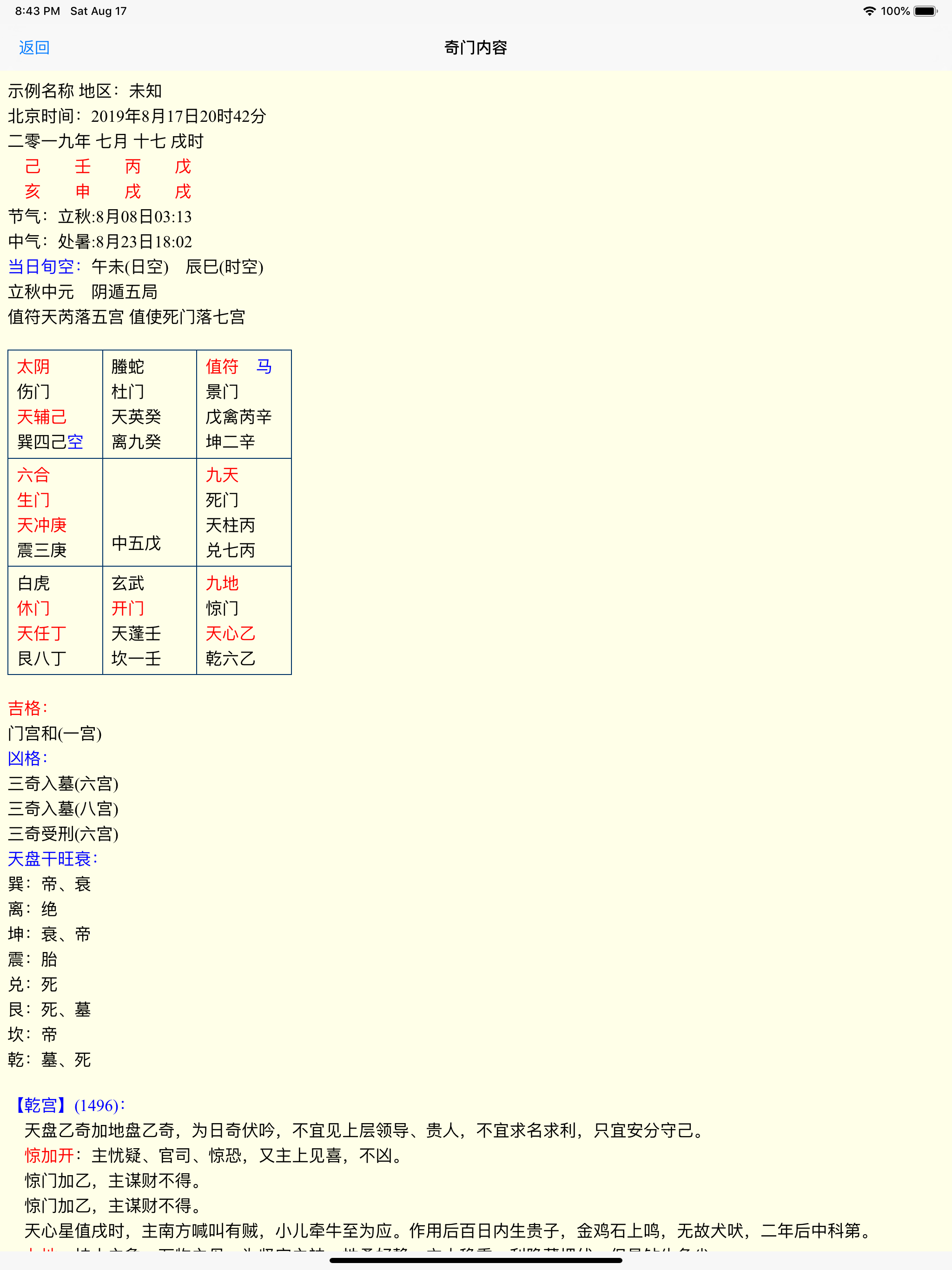 南方奇门遁甲