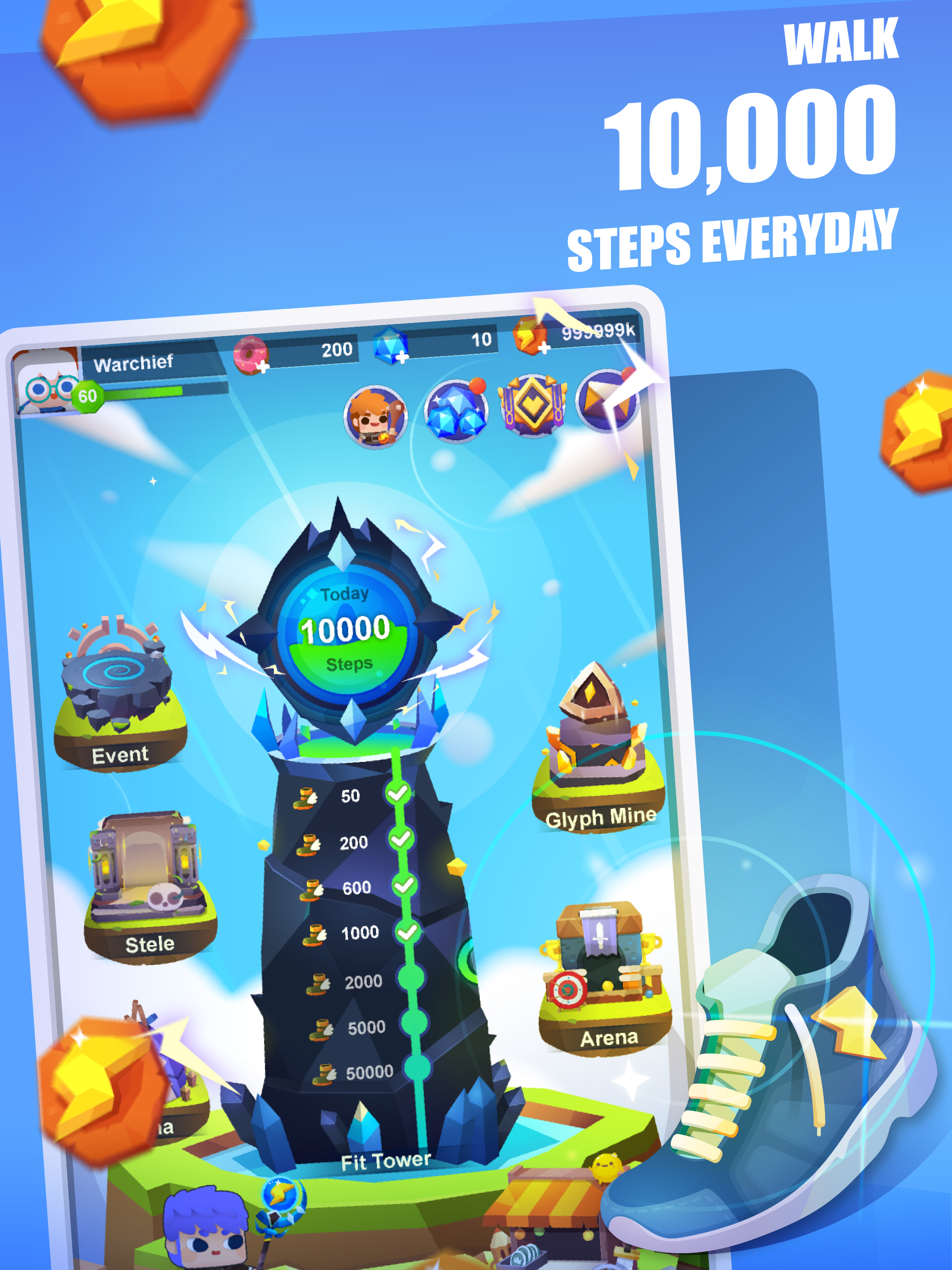 Fitness RPG: Hero health game