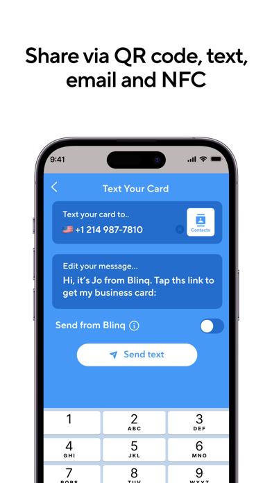 Blinq: Digital Business Card Screenshot