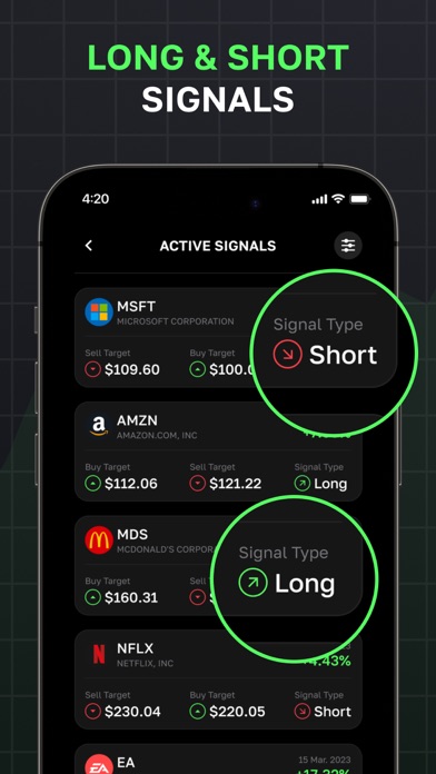 Stocks Investment Signals Screenshot