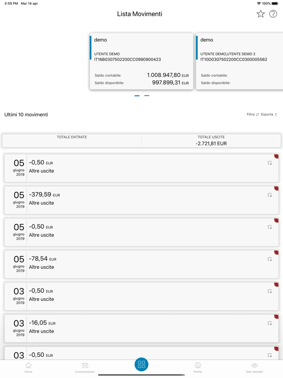 AZZOAGLIO iPad screenshot 5 - Finance app