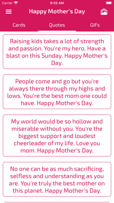 Screenshot #2 pour Mother's Day Wishes & Cards
