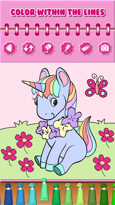 Pony Unicorn Coloring Book Screenshot