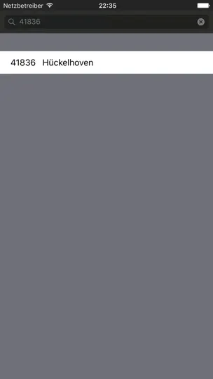 Screenshot von PLZ Finder Deutschland auf dem iPhone 3