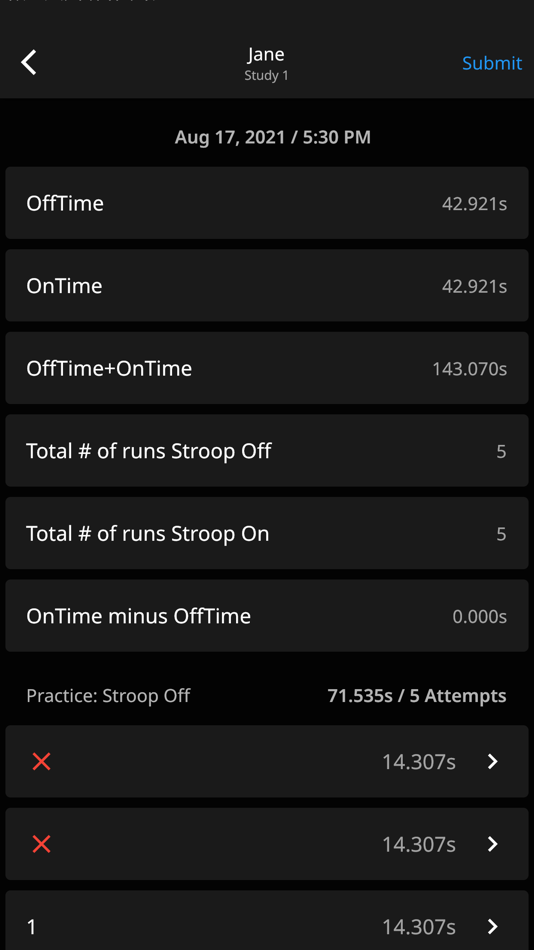 #4. EncephalApp - Stroop Test (iOS) By: Jasmohan Bajaj